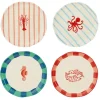 Dinerbord rood 4 assorti - h2,5xd27cm - per stuk