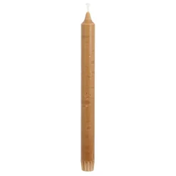 Dinerkaars stearine donker bruin 6 stuks - h24xd2,2cm