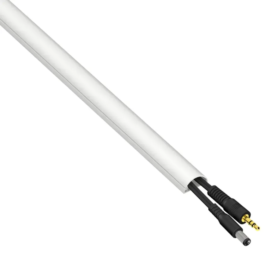 Kabelgoten > D-Line kabelgoot halfrond wit 20/10 mm 2 meter