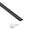 Kabelgoten > D-Line kabelgoot halfrond zwart 16/8 mm 2 meter