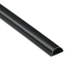 Kabelgoten > D-Line kabelgoot halfrond zwart 30/15 mm 1 meter