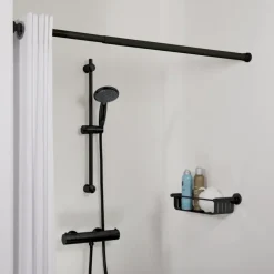 Douchestang Seallux 80-130cm zwart zwart