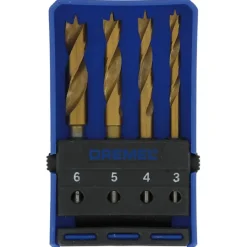Multitool Accessoires > Dremel multitool accessoires - houtborenset 636 voor hout / laminaat / multiplex - 4 stuks
