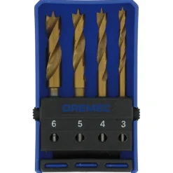 Multitool Accessoires > Dremel multitool accessoires - houtborenset 636 voor hout / laminaat / multiplex - 4 stuks