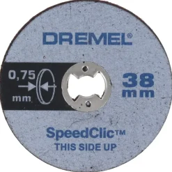 Multitool Accessoires > Dremel multitool accessoire - EZ speedclic dunne snijschijf SC409 - 5-stuks - 38 mm