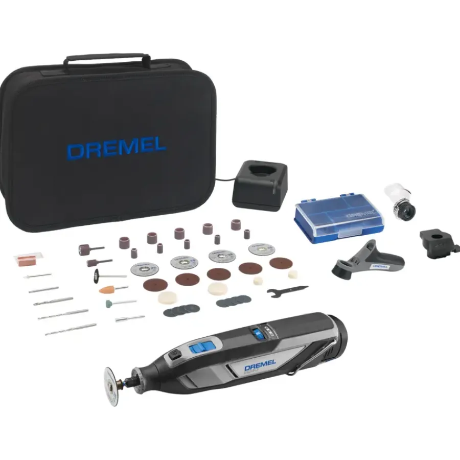 Multitools > Dremel multitool op accu 12V 2,0Ah 8240JF met 45 accessoires