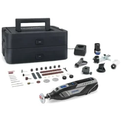 Multitools > Dremel 12V multitool 8250JF Platinum incl. 2 Ah accu + lader en koffer