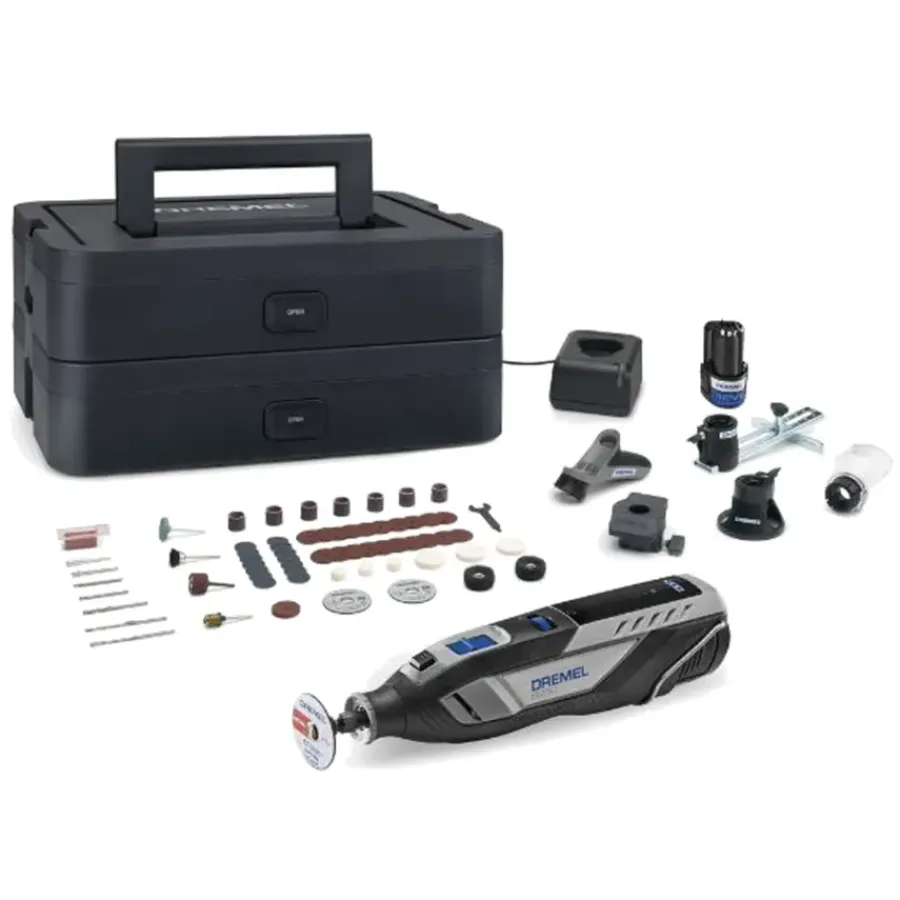 Multitools > Dremel 12V multitool 8250JF Platinum incl. 2 Ah accu + lader en koffer