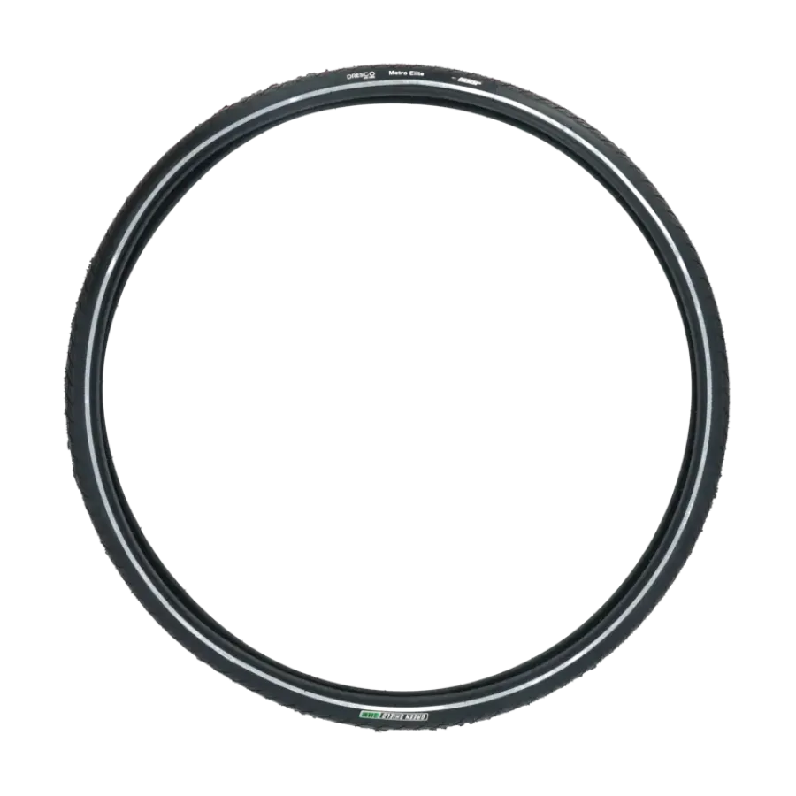 Fietsbanden > Dresco anti-lek buitenband metro elite 28x1 5/8x 1 1/4 (32-622) reflectie zwart