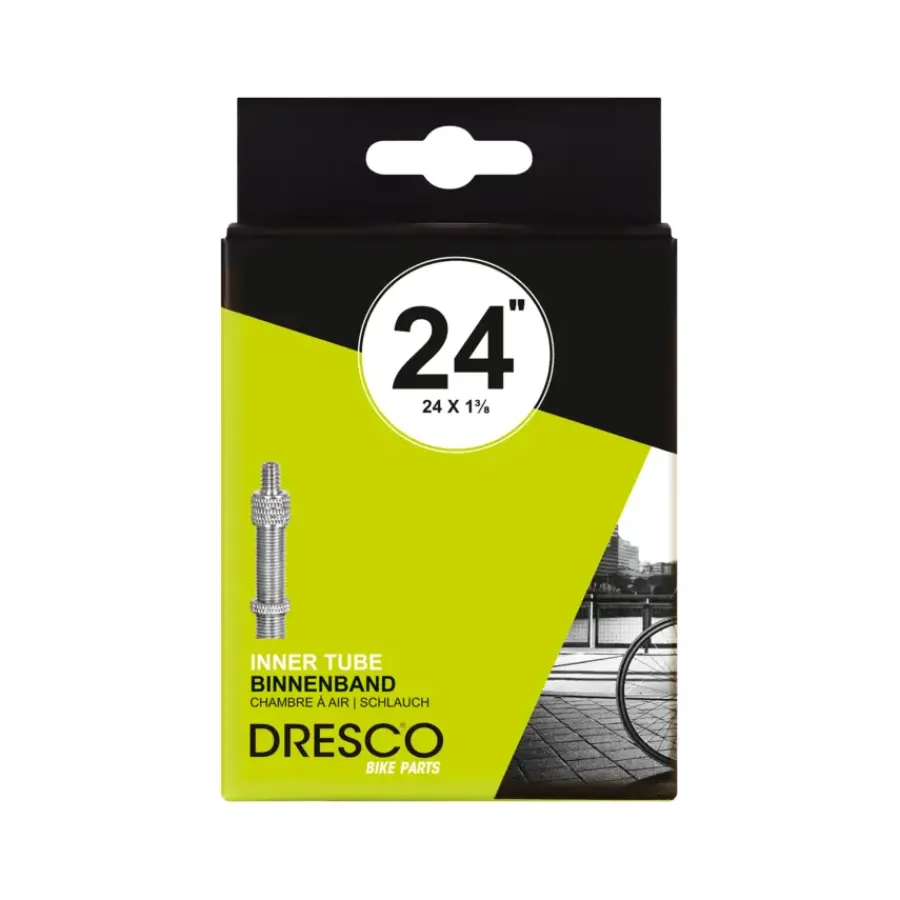 Fietsbanden > Dresco binnenband 24 x 1 3/8 (37-540) dunlop 40mm