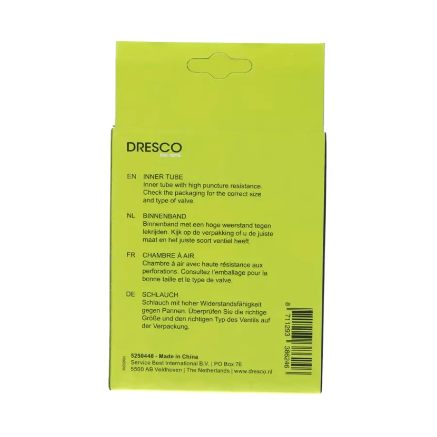 Fietsbanden > Dresco binnenband 20 x 1.50-2.50 (40/62-406) dunlop 40mm