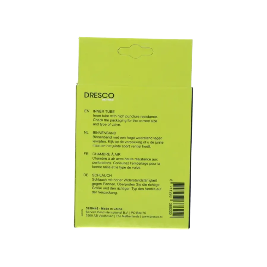 Fietsbanden > Dresco binnenband 12 x1 1/2 x 2 1/4 (47/62-203) dunlop 40mm