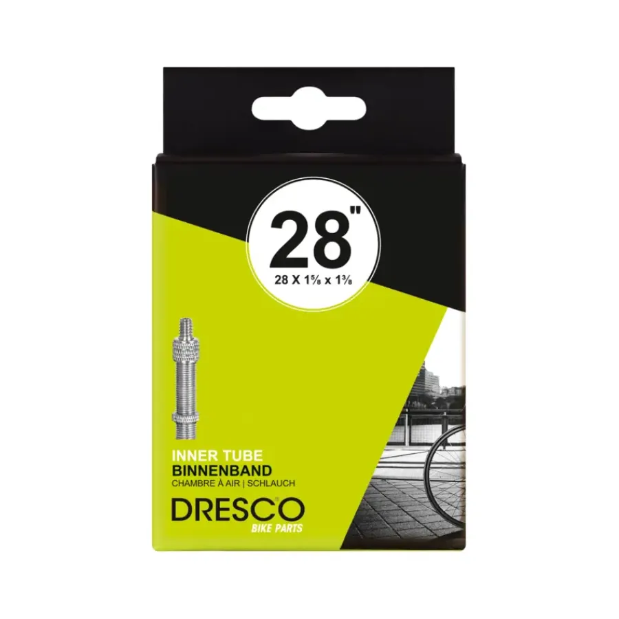 Fietsbanden > Dresco binnenband 28 x 1 5/8 x 1 3/8 (37-622) dunlop 40mm