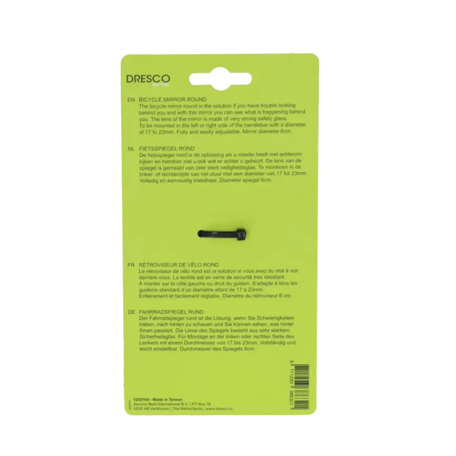Fietsonderdelen & Accessoires > Dresco fietsspiegel rond