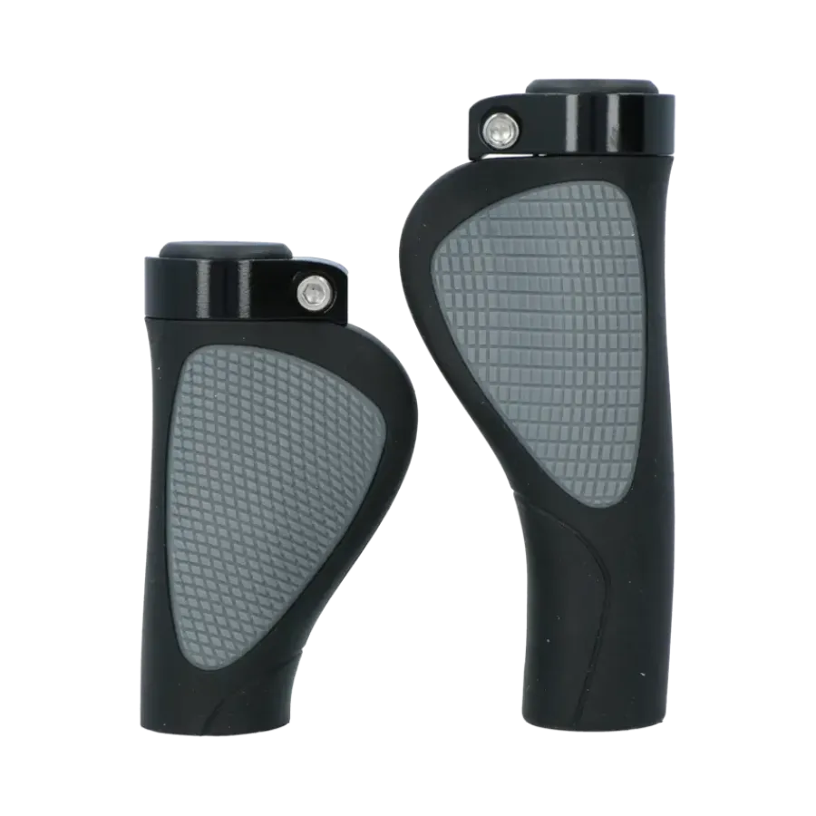 Fietsonderdelen & Accessoires > Dresco handvatten ergo city plus zwart/grijs