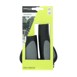 Fietsonderdelen & Accessoires > Dresco handvatten ergo city plus zwart/grijs