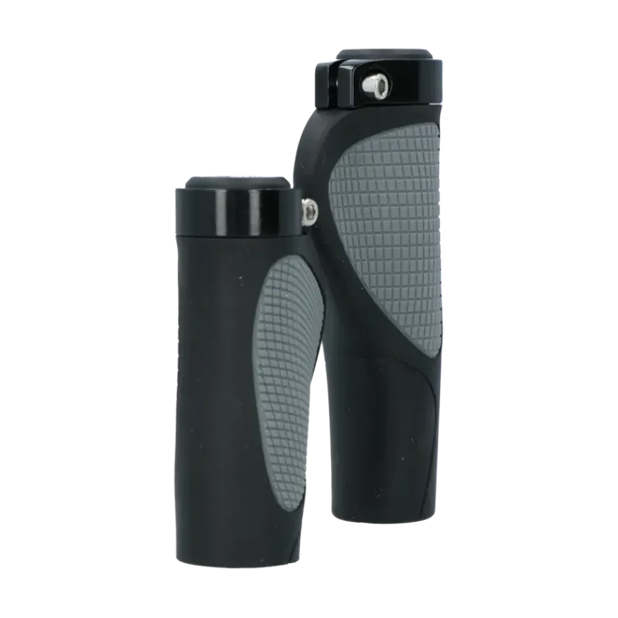 Fietsonderdelen & Accessoires > Dresco handvatten ergo city plus zwart/grijs