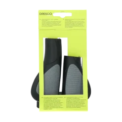 Fietsonderdelen & Accessoires > Dresco handvatten ergo city plus zwart/grijs