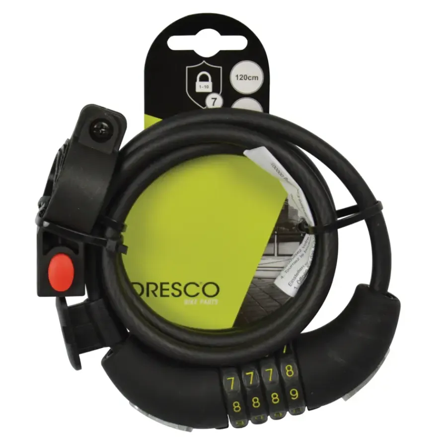 Fietssloten > Dresco kabelslot 120/8 code