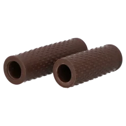 Fietsonderdelen & Accessoires > Dresco soft grip fiets handvatten 119/92 mm bruin