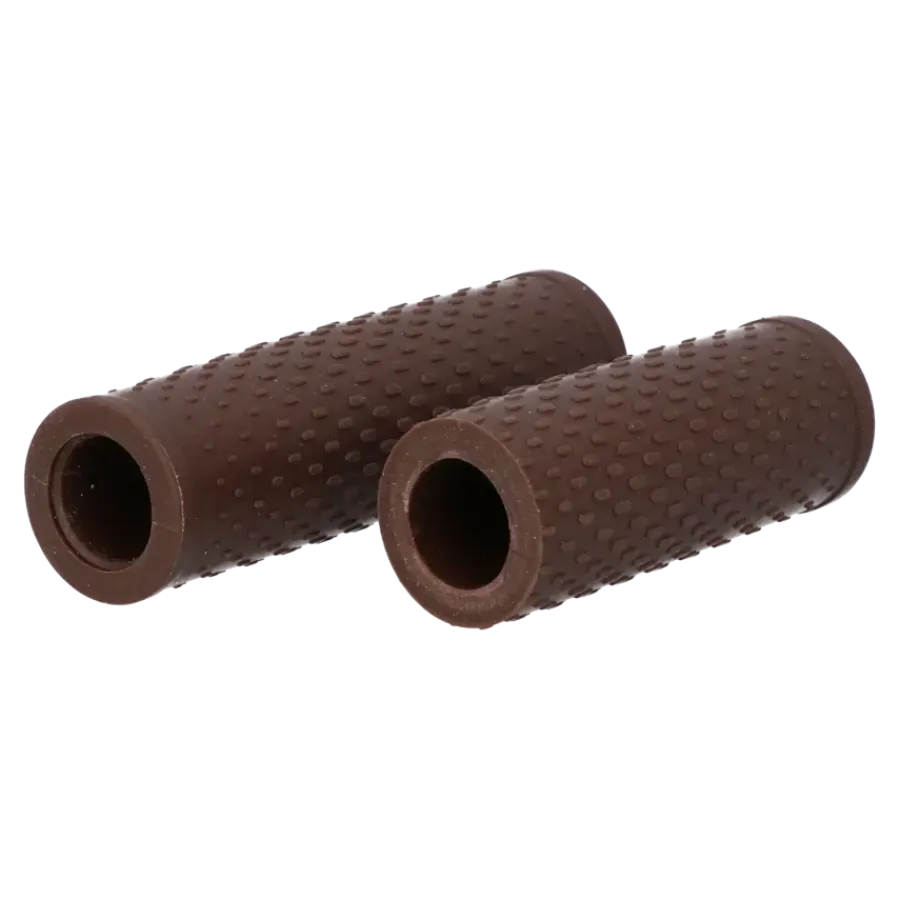 Fietsonderdelen & Accessoires > Dresco soft grip fiets handvatten 119/92 mm bruin