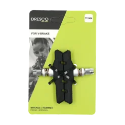 Fietsonderdelen & Accessoires > Dresco v-brake remblokken 72mm 2st