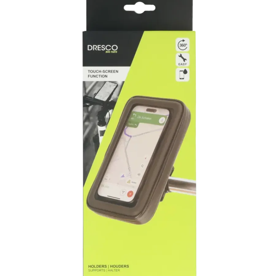 Interieuraccessoires > Dresco waterdichte smartphone houder fiets