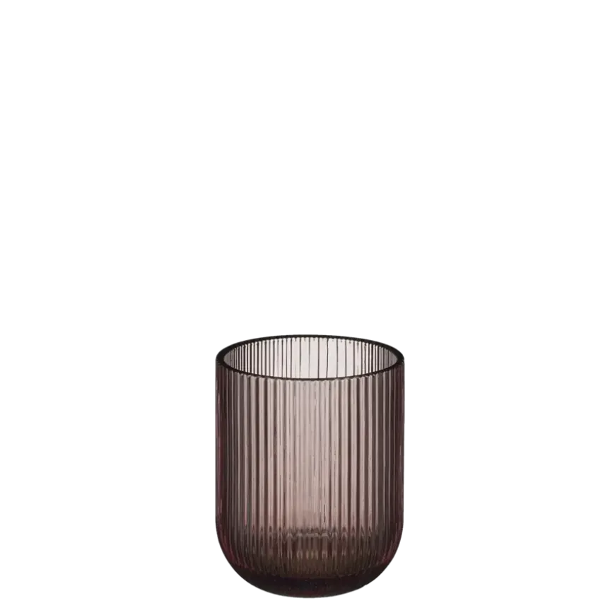 Drinkglas paars - h9,5xd7,5cm