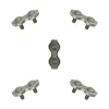 Dubbele staaldraadklemmen 2mm 5 stuks
