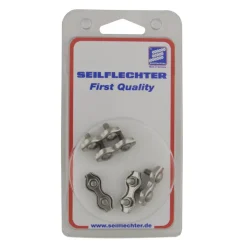 Dubbele staaldraadklemmen 4mm 5 stuks