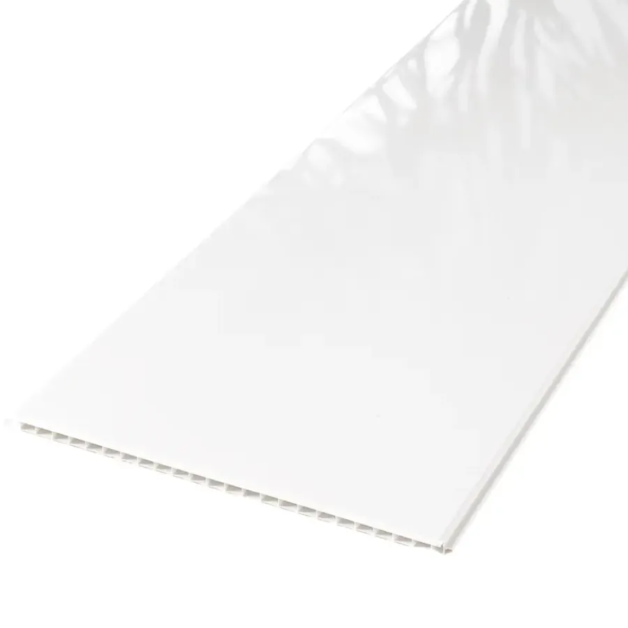 PVC Wandtegels & Panelen|Wandpanelen > Dumaplast Dumaclip wand- en plafondpaneel PVC hoogglans wit 2.4m2, afm. 120 x 25 cm