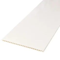 PVC Wandtegels & Panelen|Wandpanelen > Dumaplast Dumaclip wand- en plafondpaneel PVC essen wit 2.4m2, afm. 120 x 25 cm