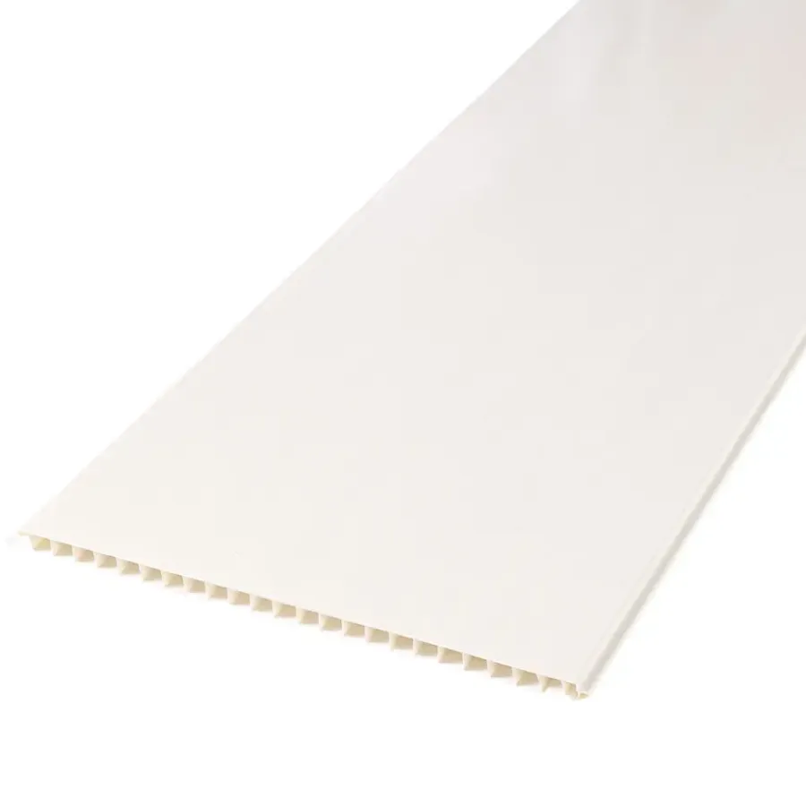 PVC Wandtegels & Panelen|Wandpanelen > Dumaplast Dumaclip wand- en plafondpaneel PVC essen wit 2.4m2, afm. 120 x 25 cm