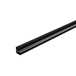 Wandpanelen|Kunststofprofielen > Dumaplast Dumawall + aluminium hoekprofiel zwart 260 cm 12-20 mm