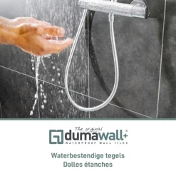 PVC Wandtegels & Panelen|Wandpanelen > Dumaplast Dumawall+ wandtegel kunststof Sambro glans 1,95m² 37,5x65cm 8 stuks