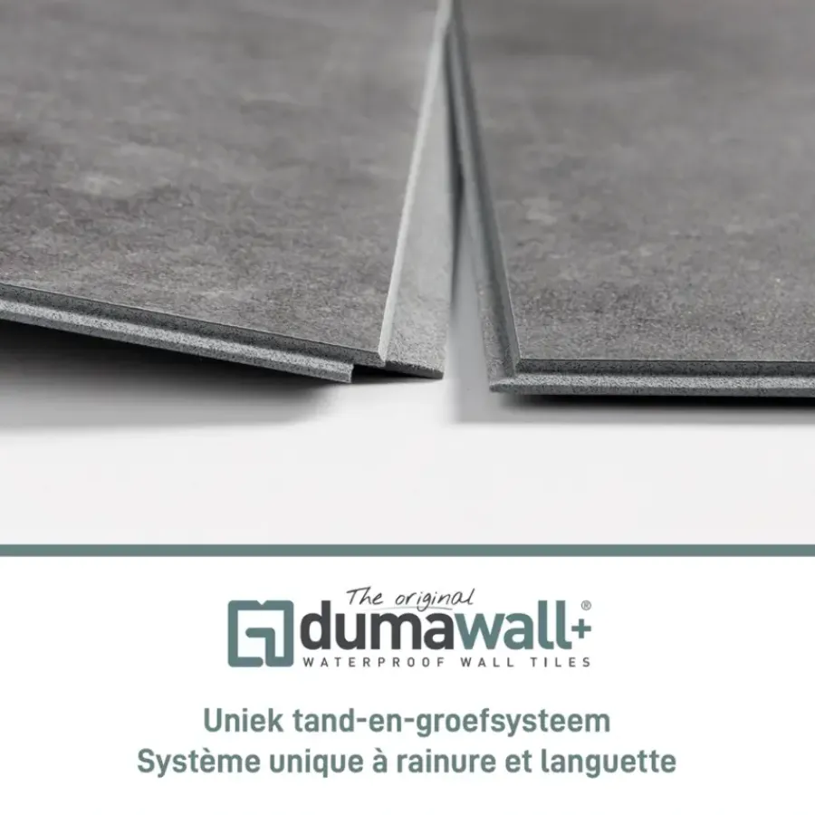 PVC Wandtegels & Panelen|Wandpanelen > Dumaplast Dumawall+ wandtegel kunststof Modica 1,95m² 37,5x65cm 8 stuks