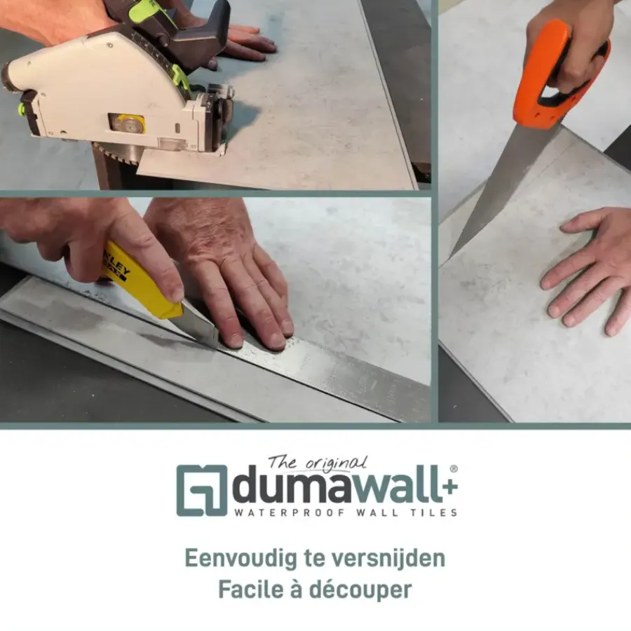 PVC Wandtegels & Panelen|Wandpanelen > Dumaplast Dumawall+ wandtegel kunststof Modica 1,95m² 37,5x65cm 8 stuks