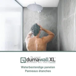 PVC Wandtegels & Panelen|Wandpanelen > Dumaplast Dumawall XL kunststof wandbekleding Modica 4,68m² 90x260cm - 2 stuks
