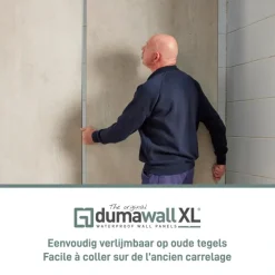 PVC Wandtegels & Panelen|Wandpanelen > Dumaplast Dumawall XL kunststof wandbekleding Modica 4,68m² 90x260cm - 2 stuks