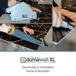 PVC Wandtegels & Panelen|Wandpanelen > Dumaplast Dumawall XL kunststof wandbekleding Modica 4,68m² 90x260cm - 2 stuks