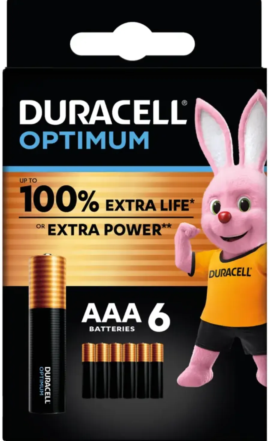 Batterijen > Duracell Batterij AAA Alkaline Optimum 6 stuks