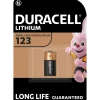 Batterijen > Duracell Batterij CR123A Lithium 1550mAh 3V