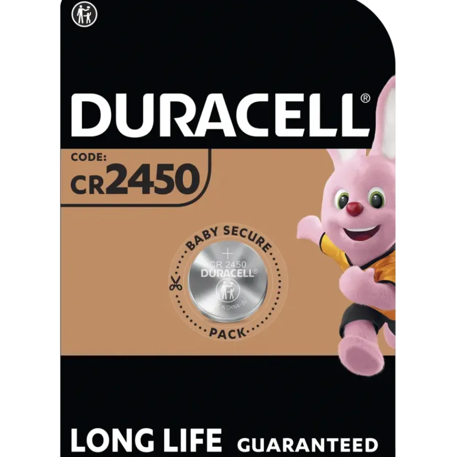 Batterijen > Duracell Batterij CR2450 Lithium-knoopcelbatterij 3V