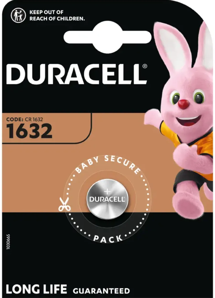 Batterijen > Duracell Batterij CR1632 Lithium knoopcelbatterij