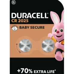Batterijen > Duracell Batterij CR2025 Lithium-knoopcelbatterij 3V 2 stuks