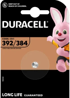 Batterijen > Duracell Batterij 392/384 (SR41) Lithium knoopcelbatterij
