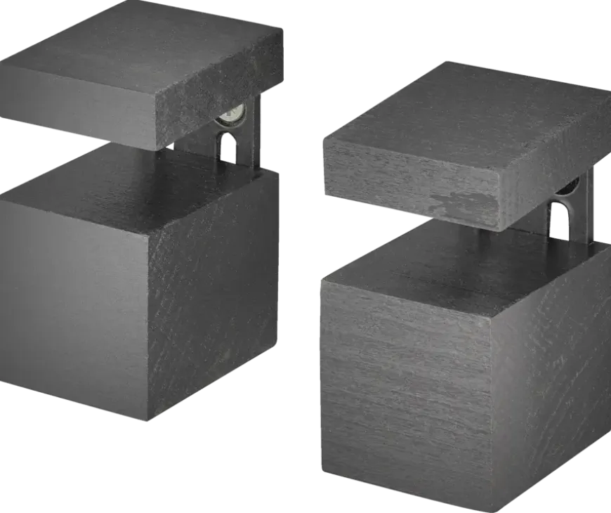 Duraline clip cube mini zwart 2 stuks