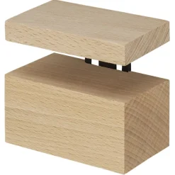 Plankdragers|Plankdragers > Duraline clip maxi zwart hout 6,3x8x5 cm