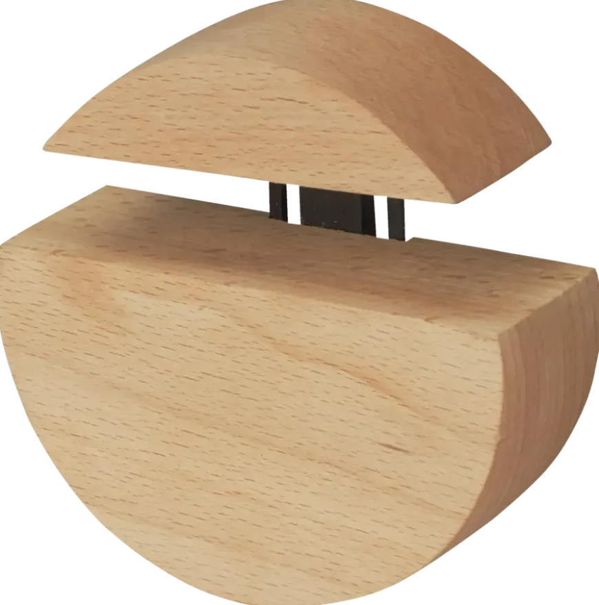 Duraline clip rond hout