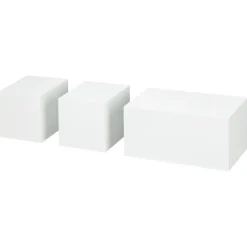 Panelen|Panelen > Duraline kubus lak wit 10x20 cm set 3 stuks